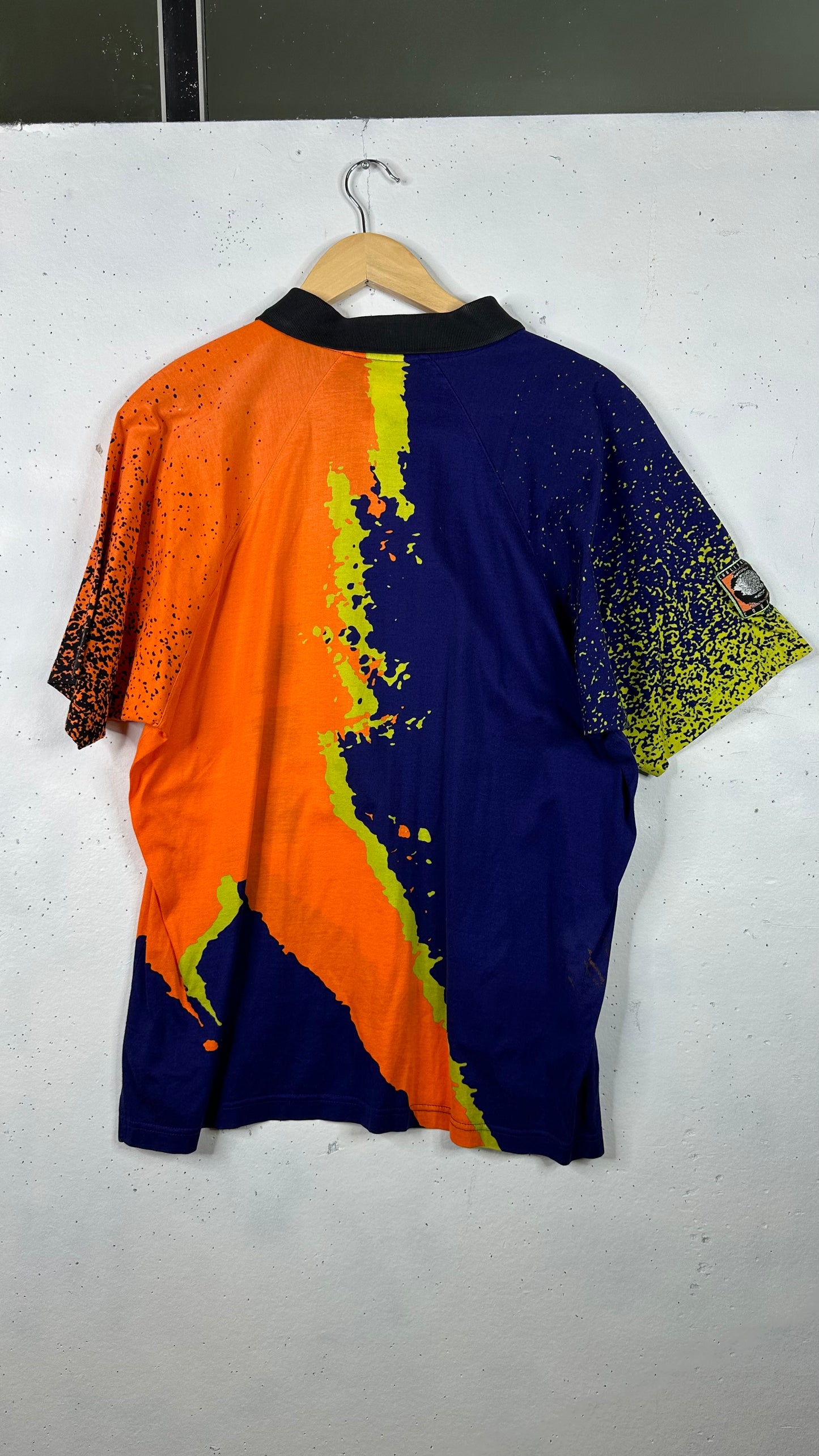 Vintage Nike Agassi Splatter Print Polo (XL)