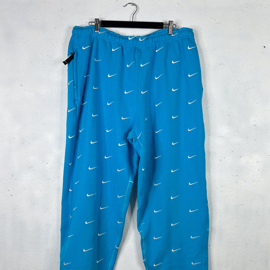 Nikelab Blue All Over Swoosh Trackpants (XXL)