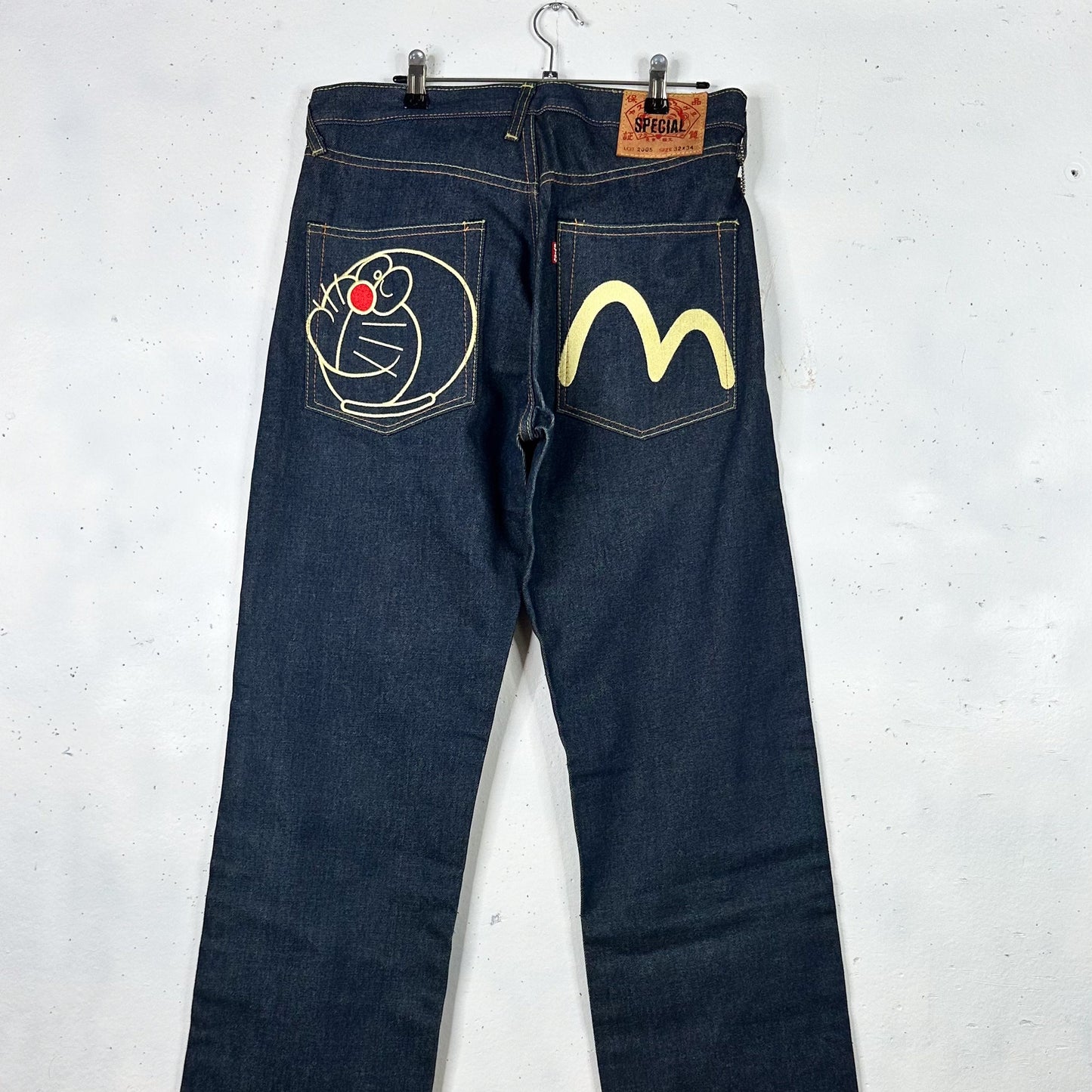 Evisu Jeans Custom Doraemon Embroidery (W34)