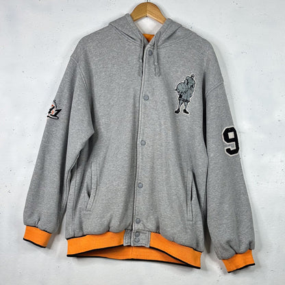 And1 Grey Basketball Hoodie Orange Lined (XXL)