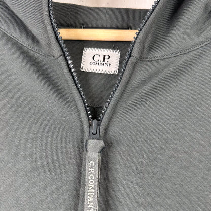 C.P. Company Metropolis Series Diagonal Raised Fleece Hoodie Grey New (XL)