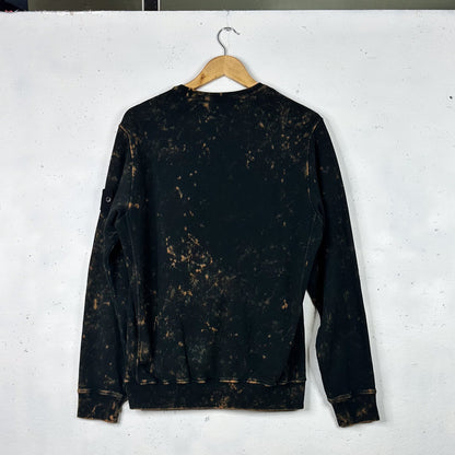 Stone Island OVD Acid Wash Black Sweatshirt / Crewneck New (M)