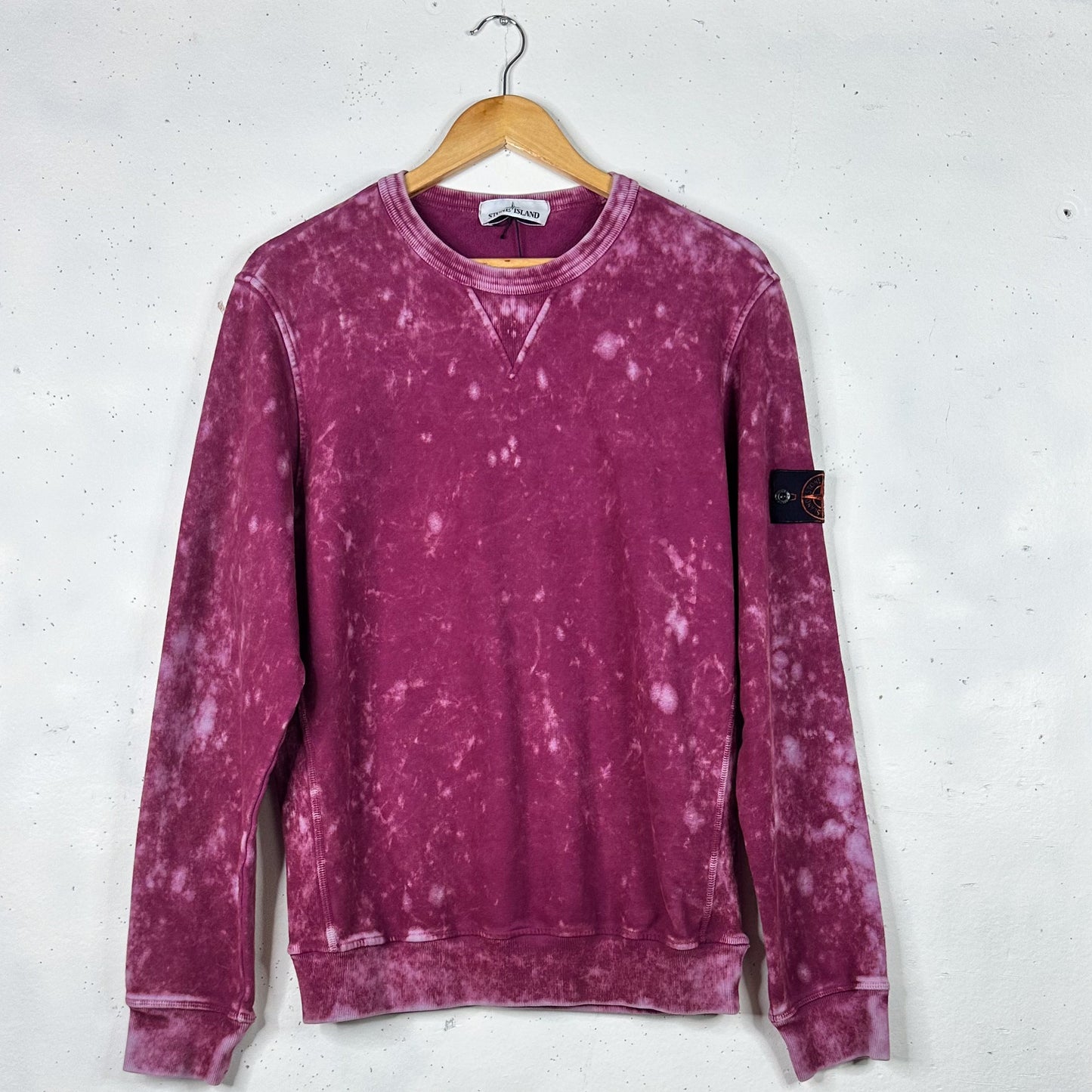 Stone Island OVD Acid Wash Pink Sweatshirt / Crewneck New (M)