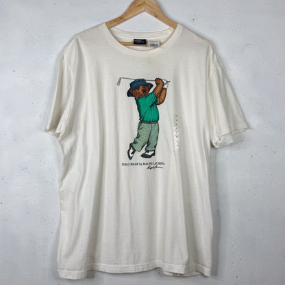 90's Ralph Lauren Polo Bear Golf Bear New (XL)