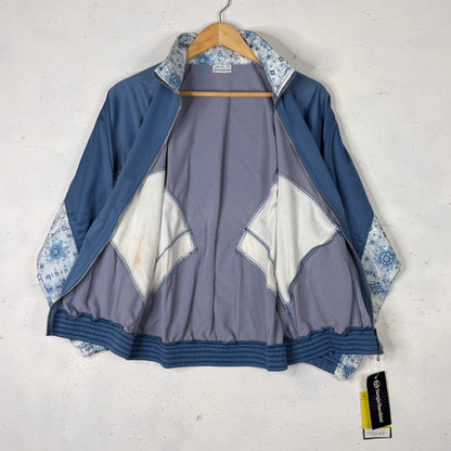 90's SAMPLE Sergio Tacchini Light Blue Track Jacket Made In Italy (Women's S)