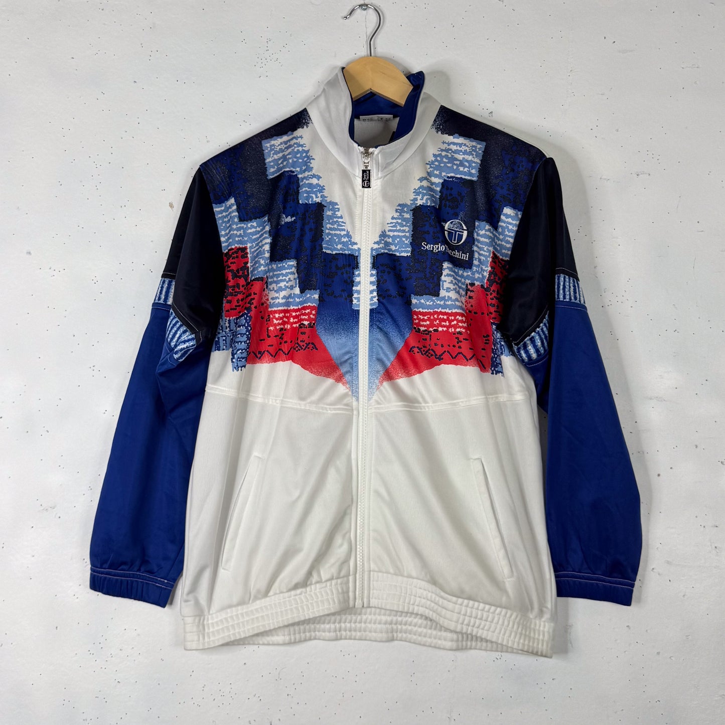 90's Sergio Tacchini Tennis Full Tracksuit White/Blue/Red New (Women's M)