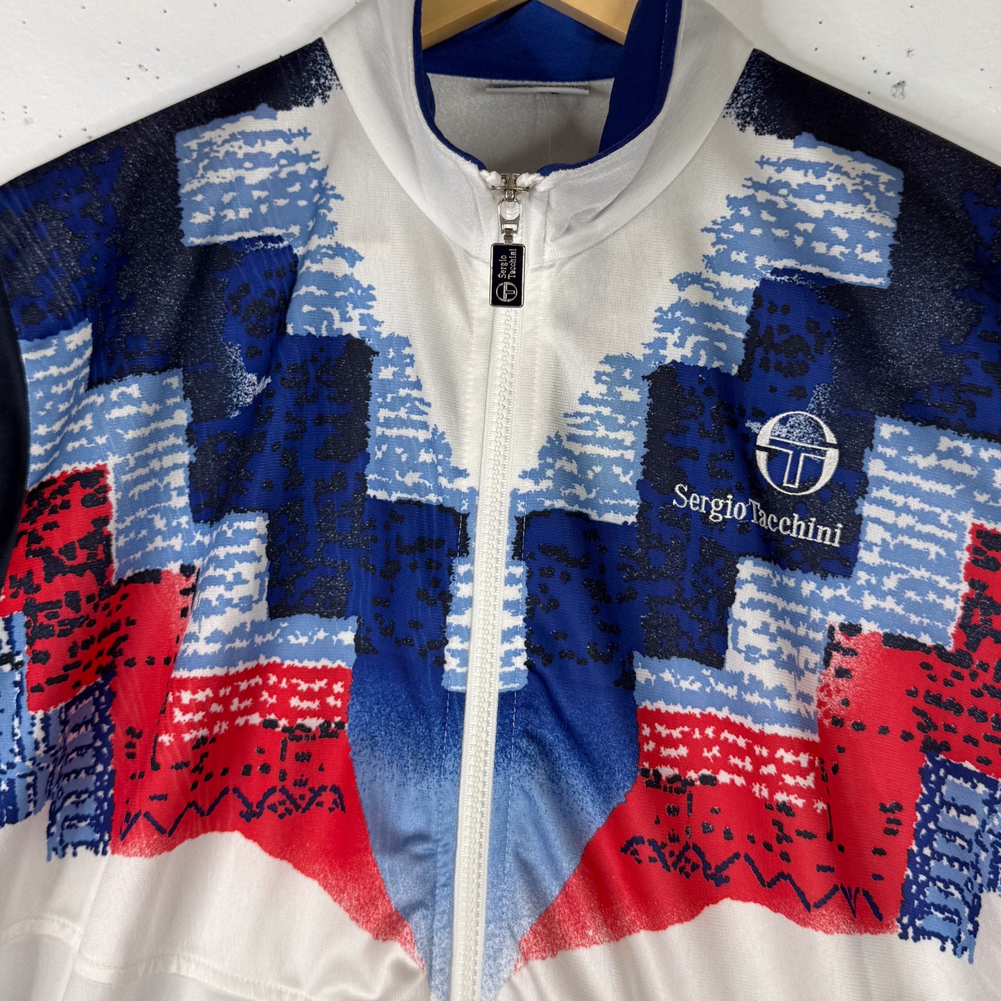 90's Sergio Tacchini Tennis Full Tracksuit White/Blue/Red New (Women's M)