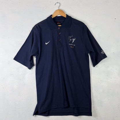 90's Nike Olympic Aid Signed Polo Made In Australia (M)