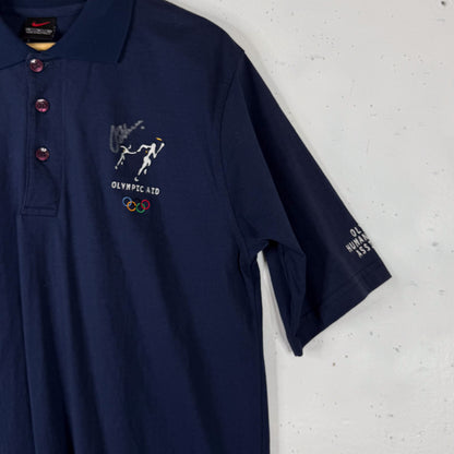 90's Nike Olympic Aid Signed Polo Made In Australia (M)