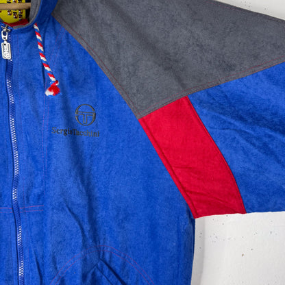 90's SAMPLE Sergio Tacchini Blue/Red Track Jacket New (M)