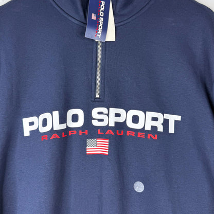 Ralph Lauren Polo Sport Navy 1/4 Zip Jacket New (XXL)