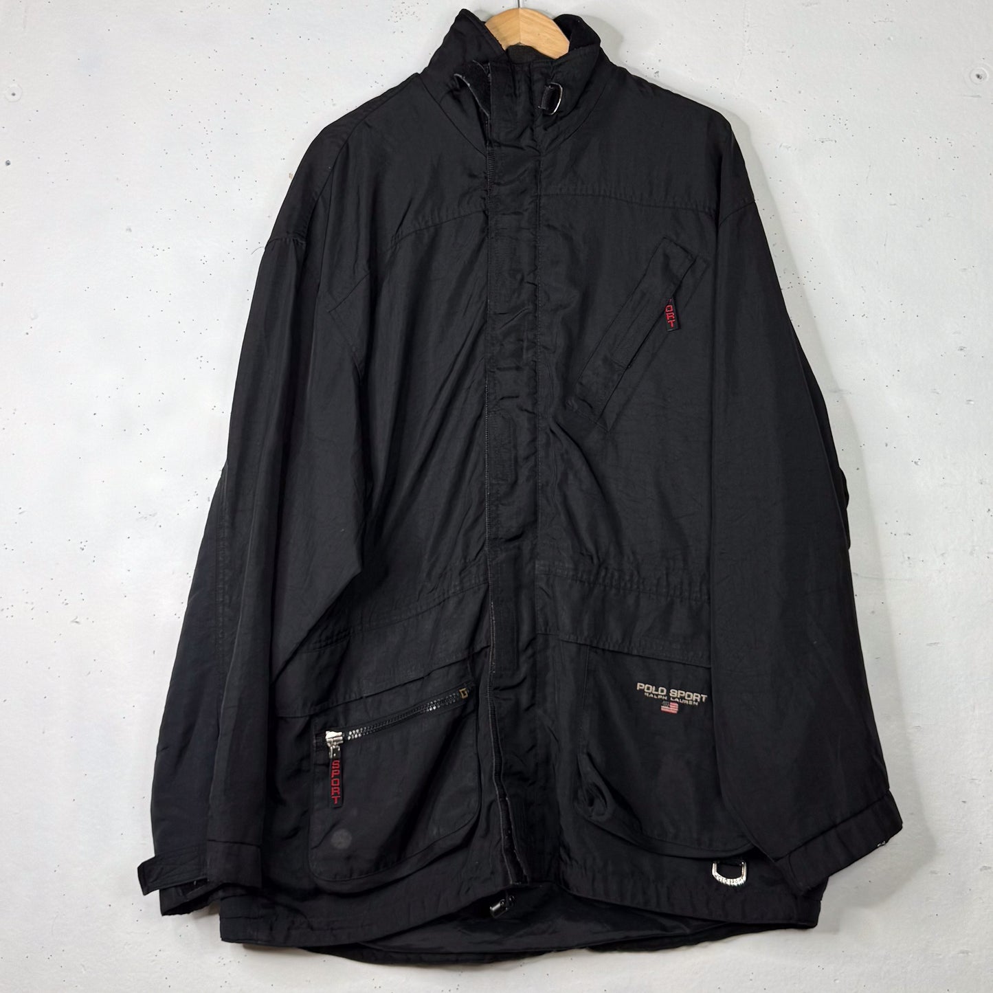 Ralph Lauren Polo Sport Black Nylon Technical Jacket (L)