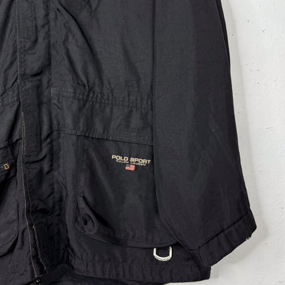 Ralph Lauren Polo Sport Black Nylon Technical Jacket (L)