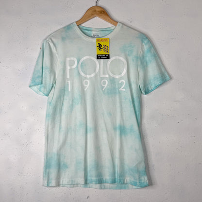 Ralph Lauren 1992 Stadium Tie Die Blue Tee (S)