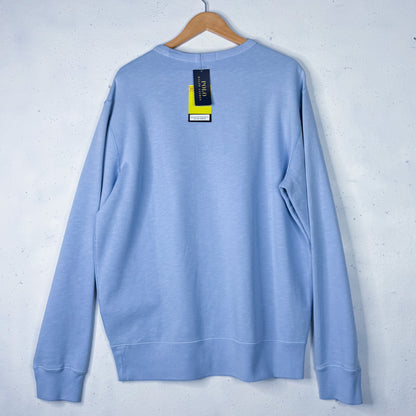 Baby Blue Polo RL Crewneck New (L)