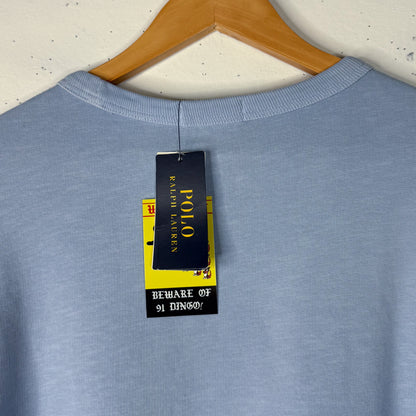 Baby Blue Polo RL Crewneck New (L)