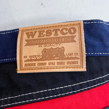 Vintage Westco Down Under Denim Patchwork Jeans New (W34 / Women's 16-18)