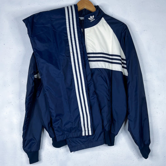 90's Adidas Blue / White Lined Tracksuit (M)