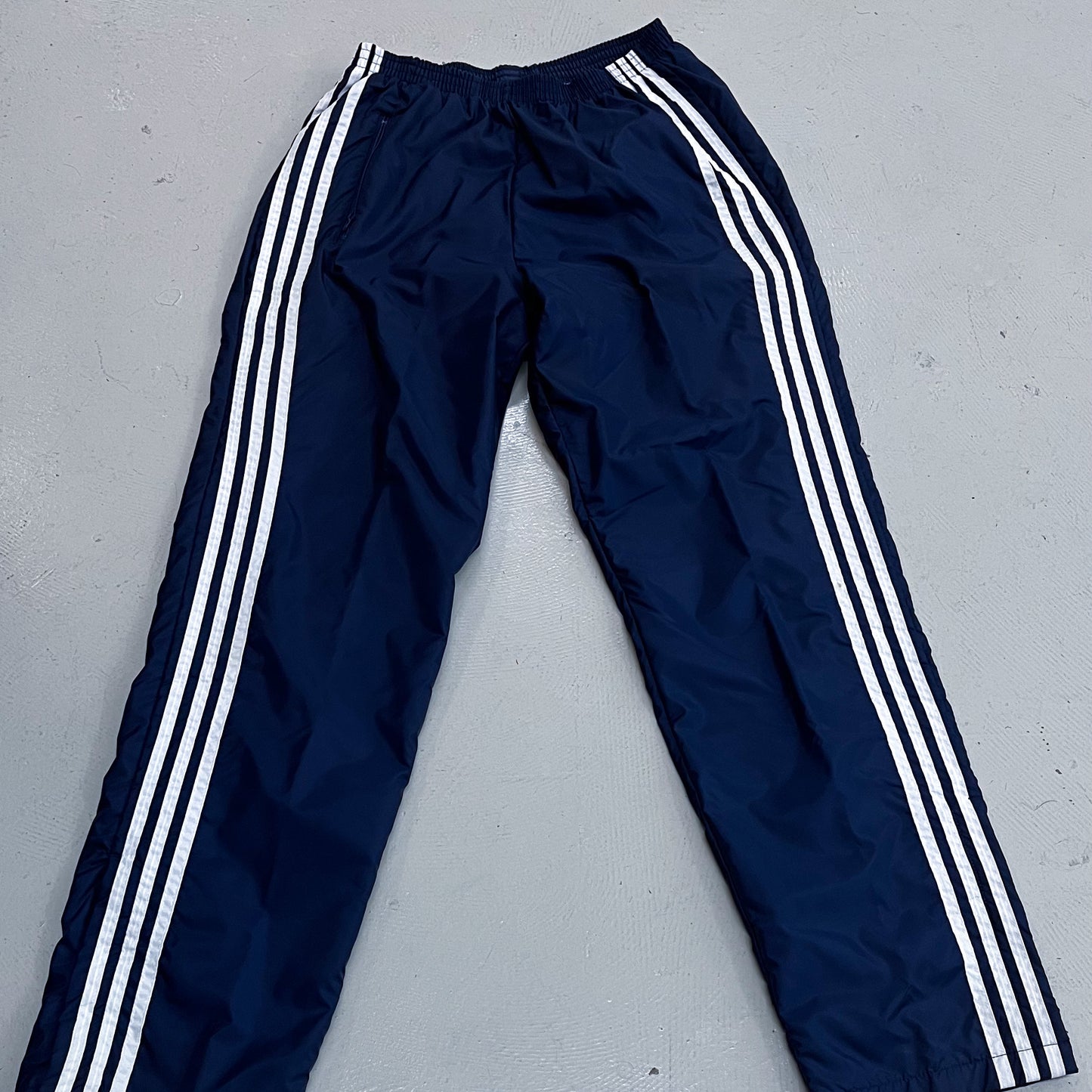 90's Adidas Blue / White Lined Tracksuit (M)