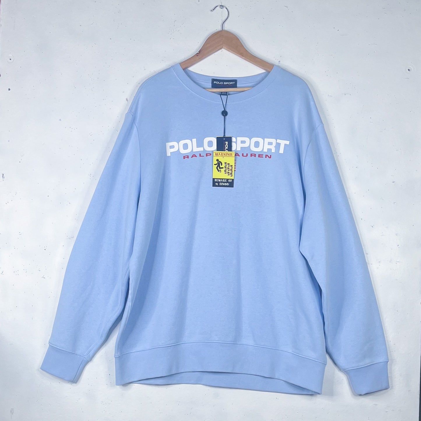 Ralph Lauren Polo Sport Baby Blue Crewneck New (XXL)