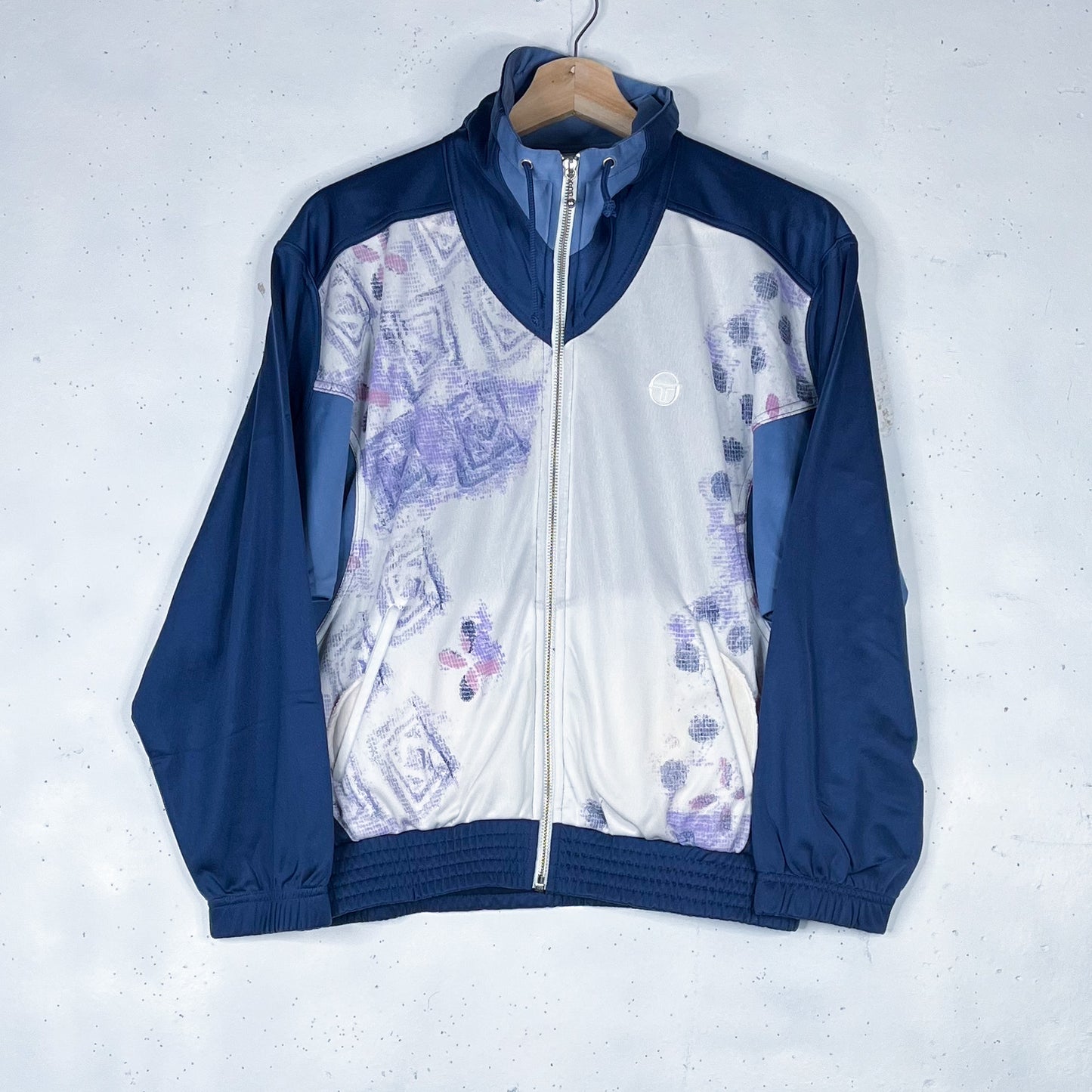 90's Sergio Tacchini Light Blue/Violet/White Track Jacket Set New (Women's M)