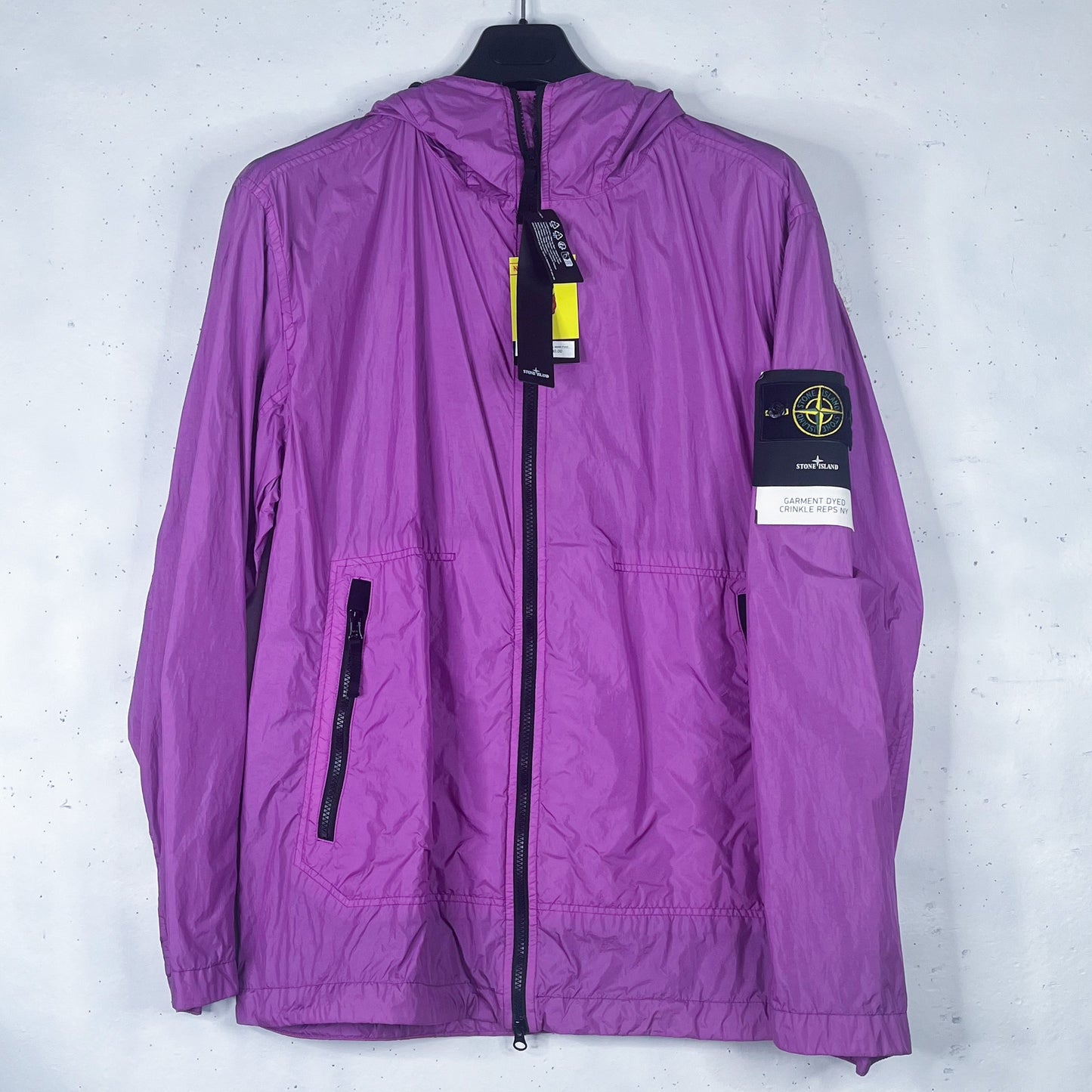 Stone Island NY Crinkle Reps Jacket Purple New (XXL)