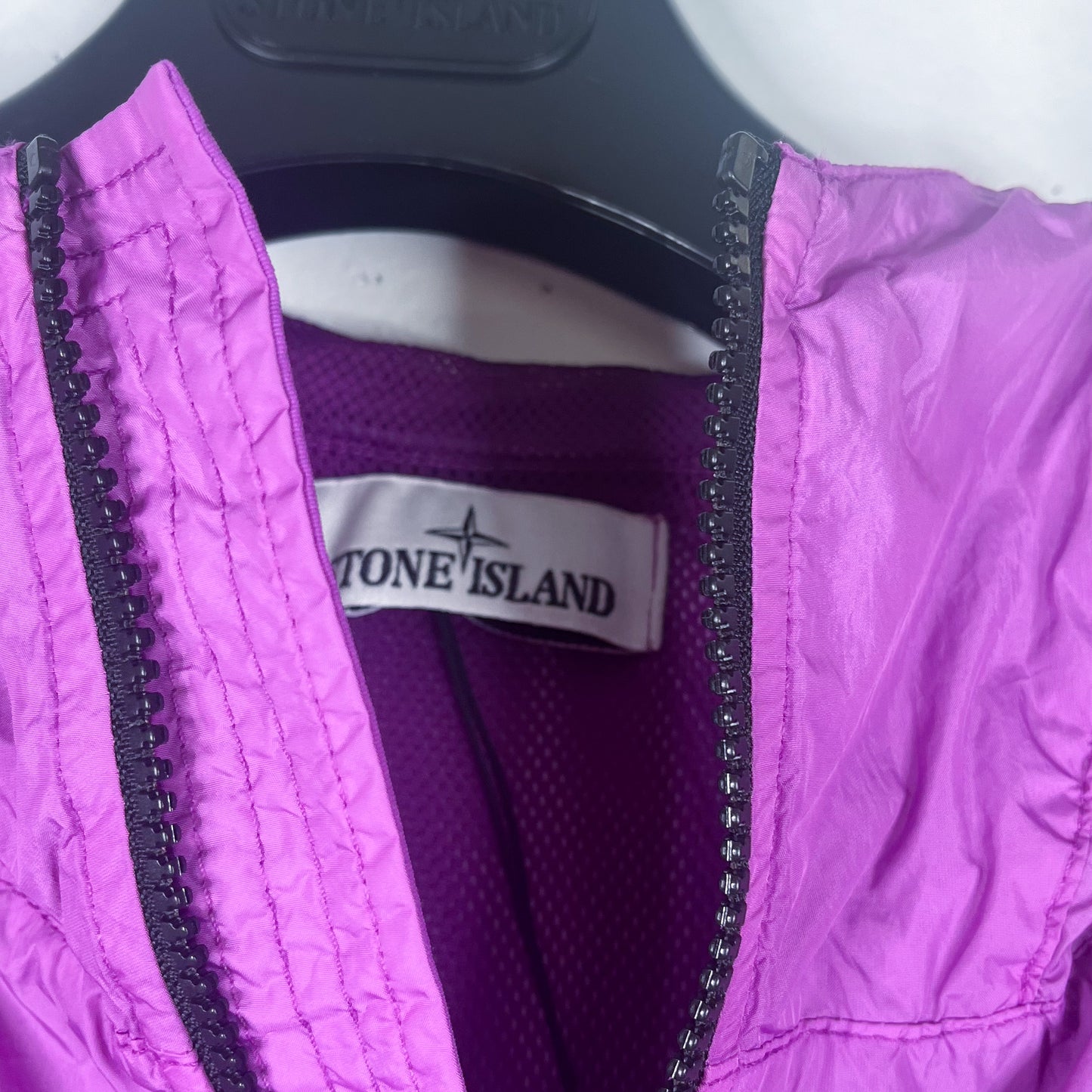 Stone Island NY Crinkle Reps Jacket Purple New (XXL)