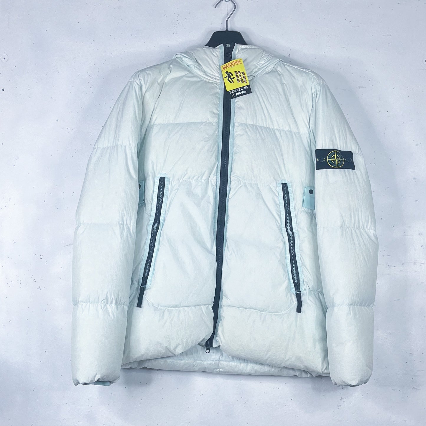 Stone Island Garment Dyed Crinkle Reps NY Down 'Ice' (XL)