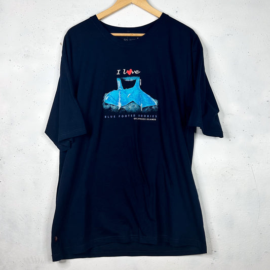 "I Love Blue Footed Boobies" Navy Tee (XXXL)