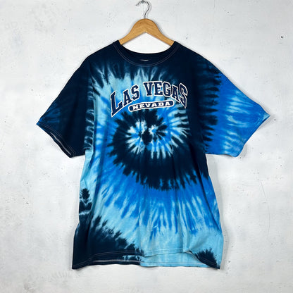 Las Vegas Nevada Blue Tie Dye Tee (XXL)