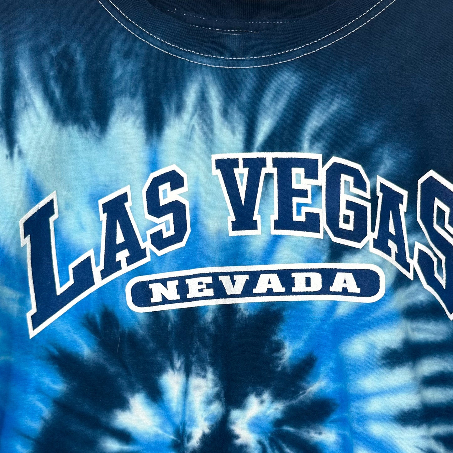 Las Vegas Nevada Blue Tie Dye Tee (XXL)