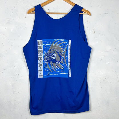 Bulldog Fish Blue Singlet (XL)