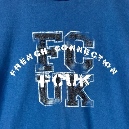 FCUK Blue Chest Spellout Tee (S)