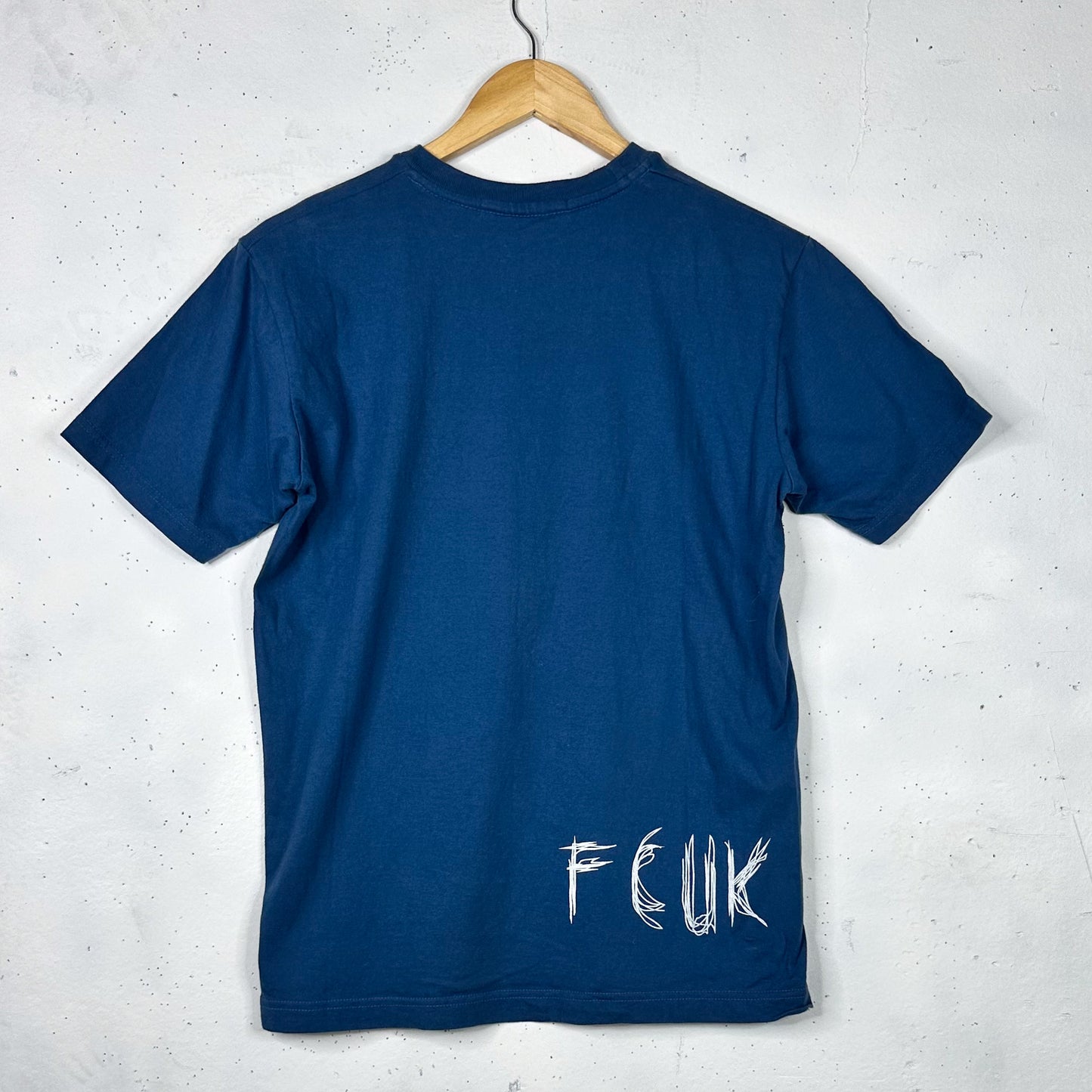 FCUK Blue Chest Spellout Tee (S)