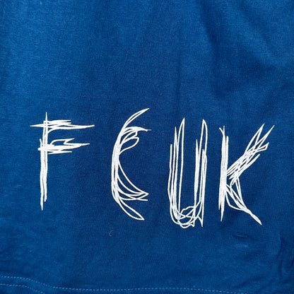 FCUK Blue Chest Spellout Tee (S)