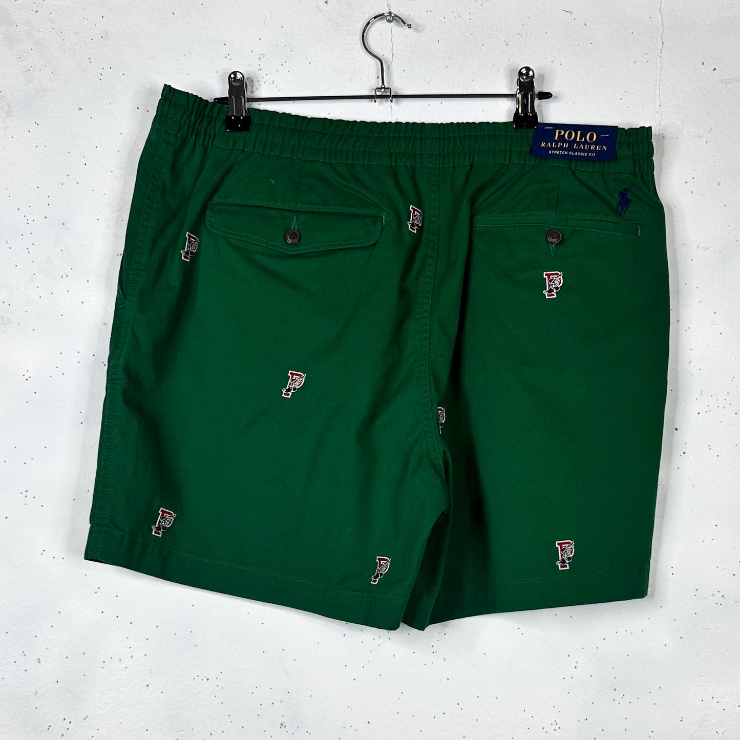 Ralph Lauren Polo P Wing Embroidered Green Shorts New (XL)