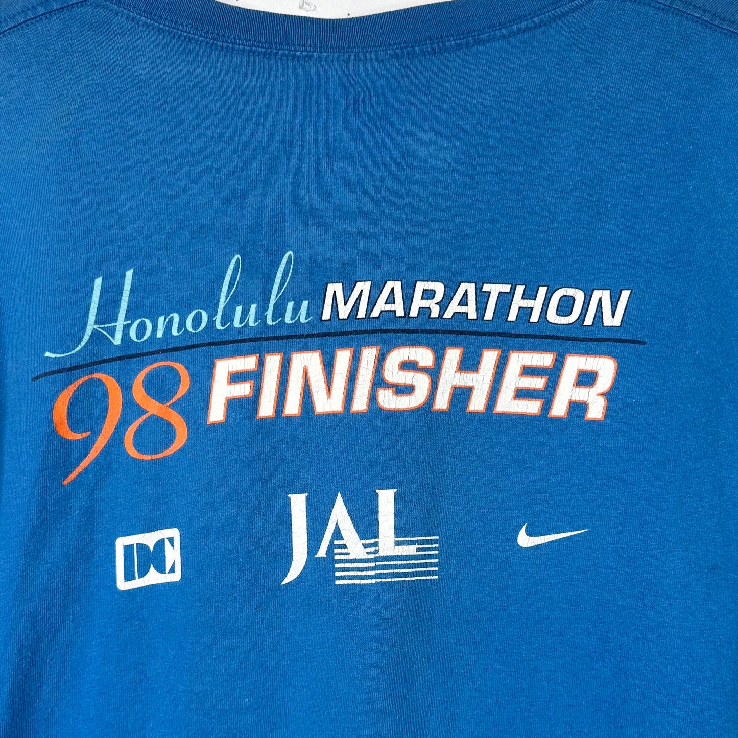 98 Nike Honolulu Marathon Finisher Blue Tee (L)