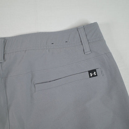 Under Armour Men Drive Tapered Shorts Size 36 UA Golf Water Repellent Grey New