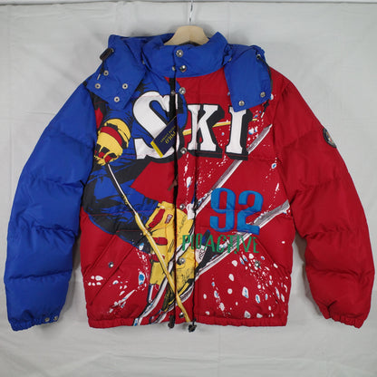 Polo Ralph Lauren Alpine Suicide Downhill Ski Down Puffer Jacket Mens Medium NWT RARE