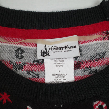 Disney Parks Black Mickey Icon Holiday Christmas Ornament Ugly Sweater Medium