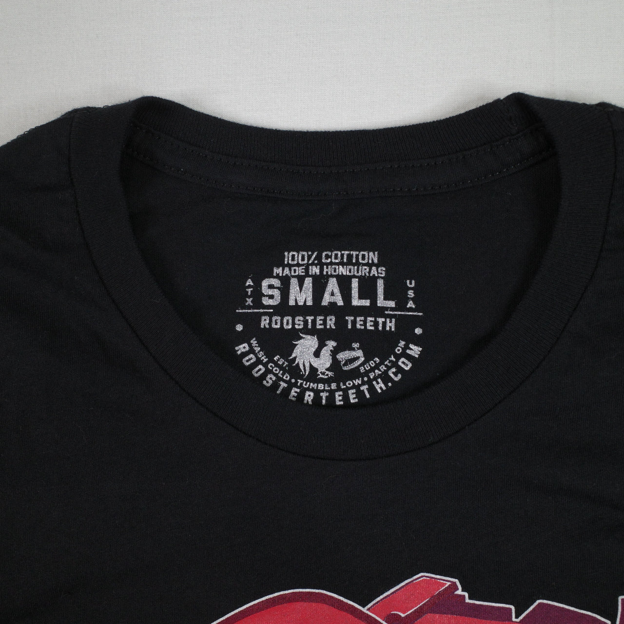 RWBY Rooster Teeth Ruby Rose T Shirt Front Graphic Short Sleeve Mens Small