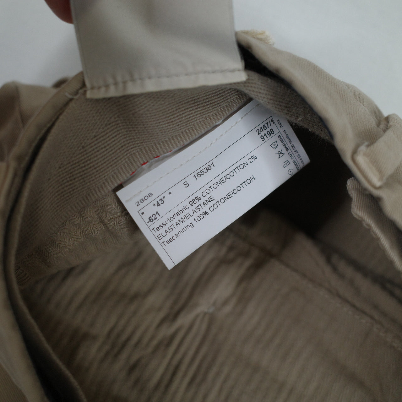 LBM 1911 Cotton Tailored Pants Trousers Regular Fit Size 54