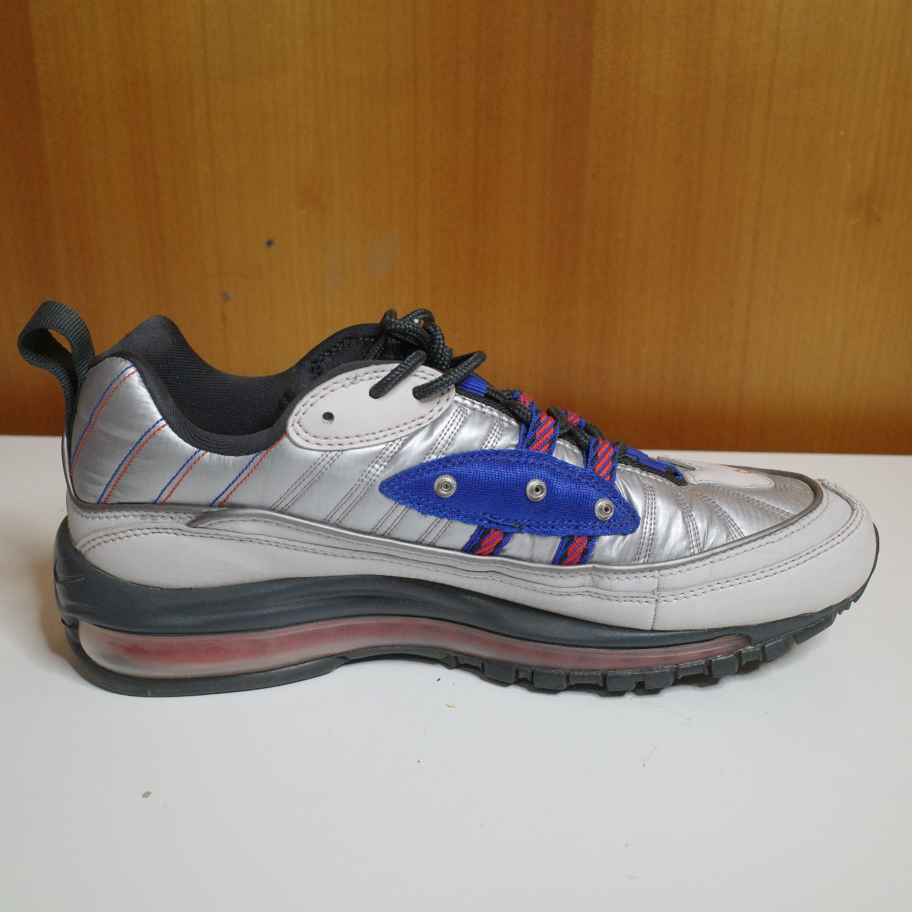 Nike Air Max 98 "Space Suit" Men's Shoes Vast Grey-Hyper Blue BQ5613-001 US8