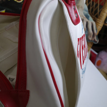 Everlast Duffle Bag Gym Travel Carry Vintage White Red