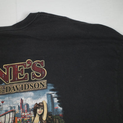 Harley Davidson Motorcycles Polar Bear Run Calgary Alberta Long Sleeve T Shirt Mens 5XL~