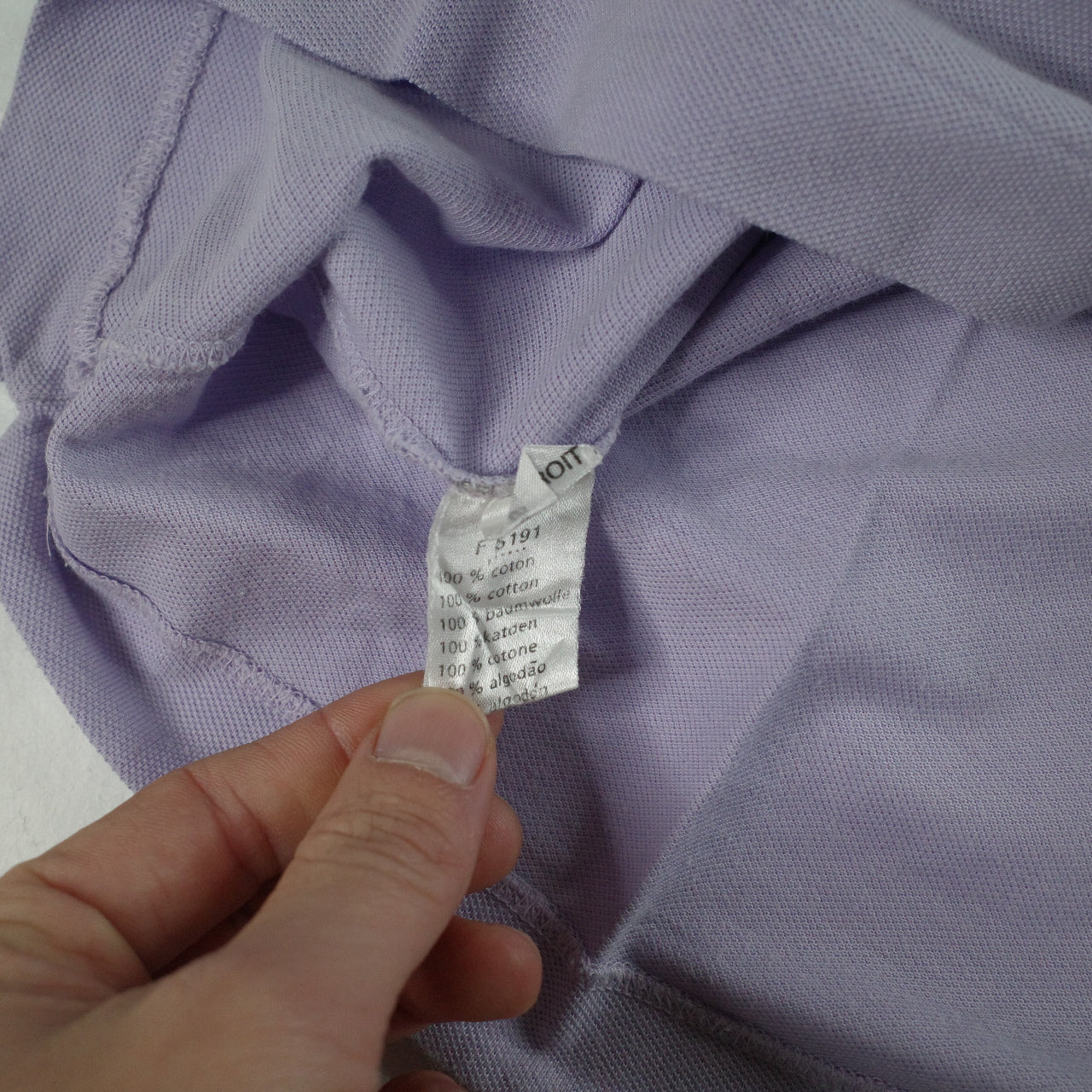 Vintage Lacoste Polo Shirt Lavender Purple Short Sleeve Mens Size 4 Medium