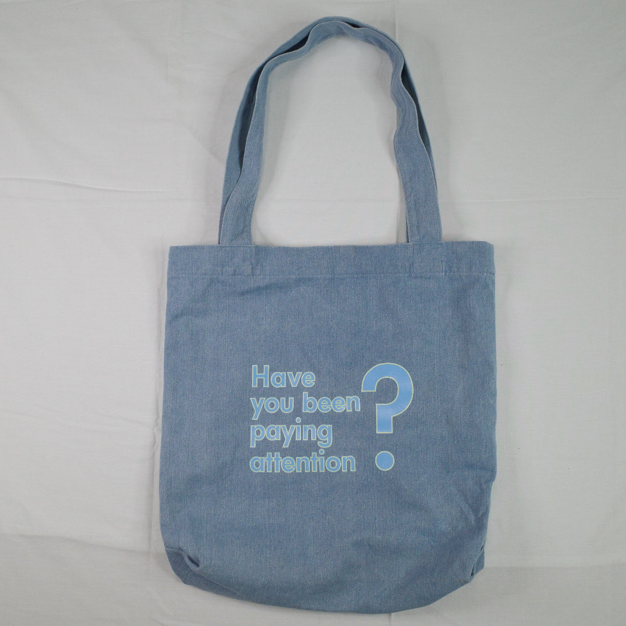 Have You Been Paying Attention TV Show Denim Tote Bag Promo