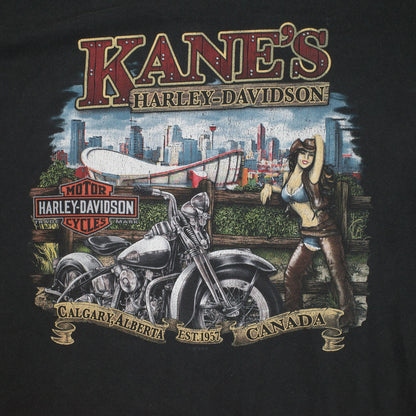 Harley Davidson Motorcycles Polar Bear Run Calgary Alberta Long Sleeve T Shirt Mens 5XL~