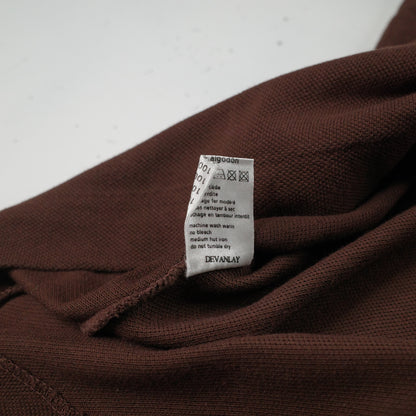 Vintage Lacoste Polo Shirt Brown Short Sleeve Mens Size 4 Medium