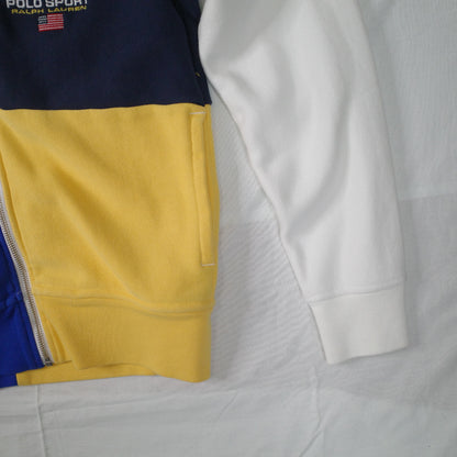Polo Ralph Lauren Colour Block Multi Color Zip Hoodie Mens Small NWT